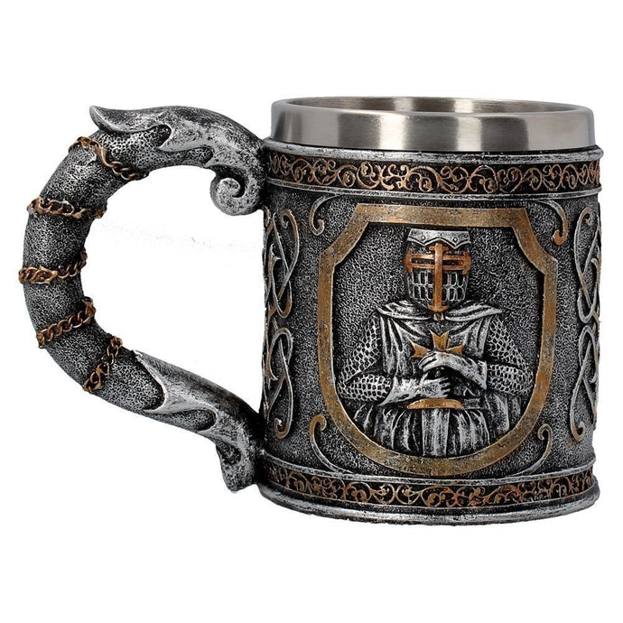 Medieval Skull Hold Sword Knights Mug